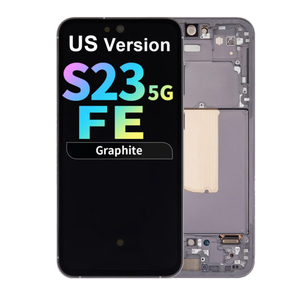 Refurbished OLED Assembly with Frame for Samsung Galaxy S23 FE (US Version) - Graphite