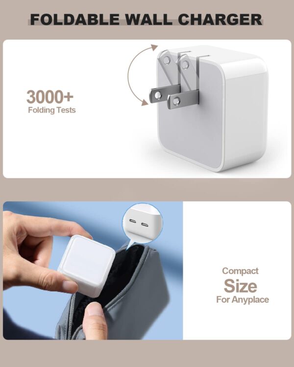 35W Dual USB-C Port Compact Power Adapter w/ Packaging - Image 4