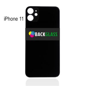 Back Cover Glass for iPhone 11 (Big Camera Hole) – Black