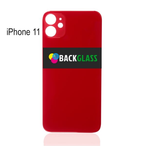 Back Cover Glass for iPhone 11 (Big Camera Hole) – Red