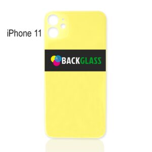 Back Cover Glass for iPhone 11 (Big Camera Hole) – Yellow