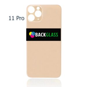 Back Cover Glass for iPhone 11 Pro (Big Camera Hole) – Gold