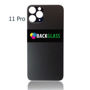 Back Cover Glass for iPhone 11 Pro (Big Camera Hole) – Space Gray