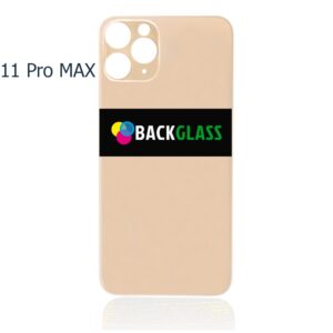Back Cover Glass for iPhone 11 Pro Max (Big Camera Hole) – Gold