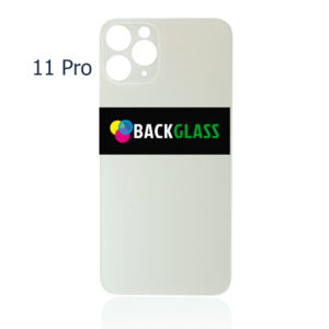 Back Cover Glass for iPhone 11 Pro (Big Camera Hole) – Silver