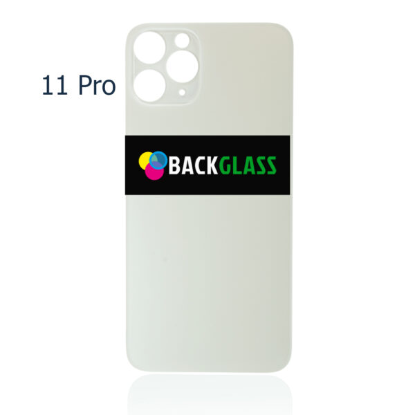 Back Cover Glass for iPhone 11 Pro (Big Camera Hole) – Silver
