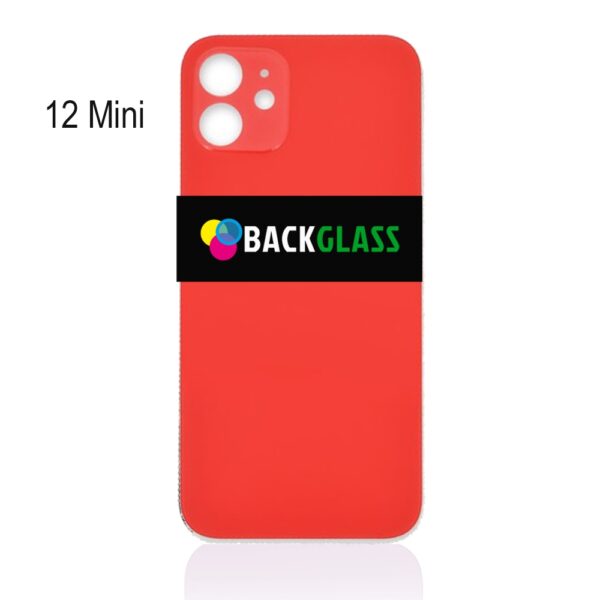 Back Cover Glass for iPhone 12 Mini (Big Camera Hole) – Red