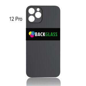 Back Cover Glass for iPhone 12 Pro (Big Camera Hole) – Graphite
