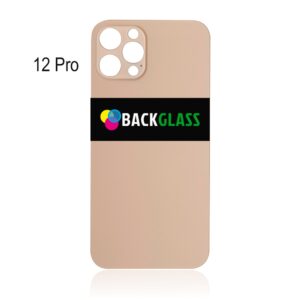 Back Cover Glass for iPhone 12 Pro (Big Camera Hole) – Gold