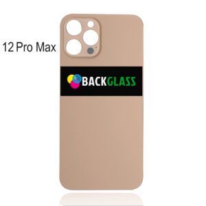 Back Cover Glass for iPhone 12 Pro Max (Big Camera Hole) – Gold