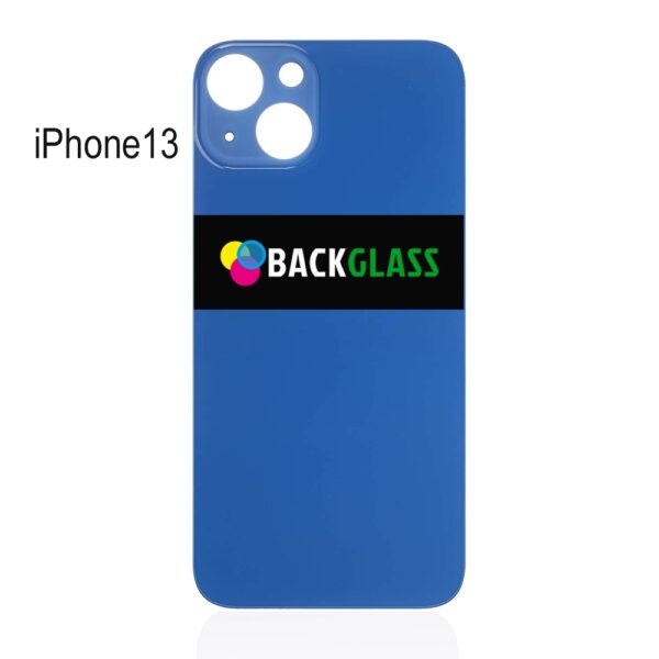 Back Cover Glass for iPhone 13 (Big Camera Hole) – Blue