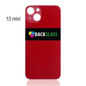 Back Cover Glass for iPhone 13 Mini (Big Camera Hole) – Red