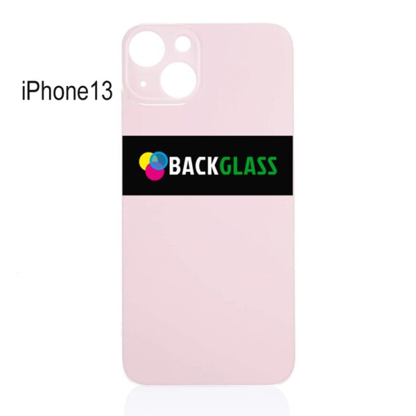 Back Cover Glass for iPhone 13 (Big Camera Hole) – Pink