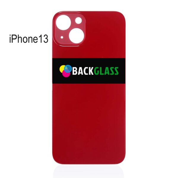 Back Cover Glass for iPhone 13 (Big Camera Hole) – Red