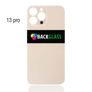 Back Cover Glass for iPhone 13 Pro (Big Camera Hole) – Gold