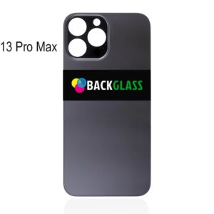 Back Cover Glass for iPhone 13 Pro Max (Big Camera Hole) – Graphite