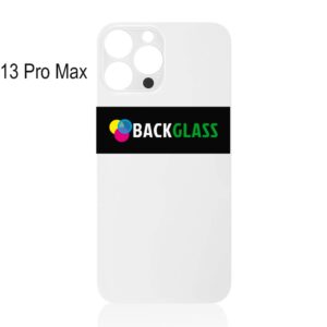 Back Cover Glass for iPhone 13 Pro Max (Big Camera Hole) – Silver
