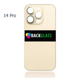 Back Cover Glass for iPhone 14 Pro (Big Camera Hole) – Gold