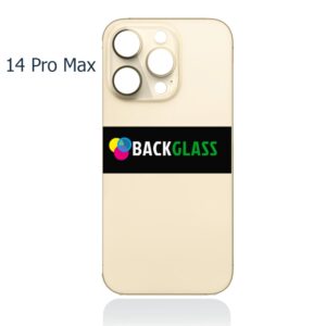 Back Cover Glass for iPhone 14 Pro Max (Big Camera Hole) – Gold
