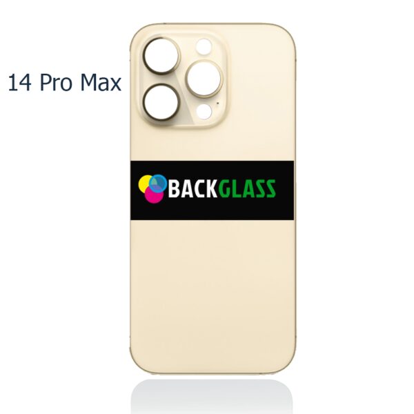 Back Cover Glass for iPhone 14 Pro Max (Big Camera Hole) – Gold