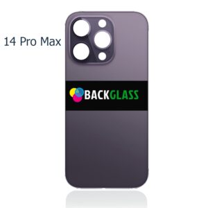 Back Cover Glass for iPhone 14 Pro Max (Big Camera Hole) – Deep Purple
