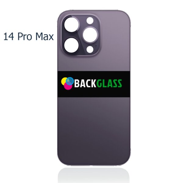 Back Cover Glass for iPhone 14 Pro Max (Big Camera Hole) – Deep Purple