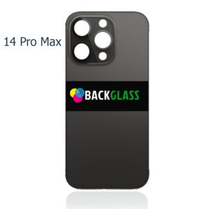 Back Cover Glass for iPhone 14 Pro Max (Big Camera Hole) – Space Black