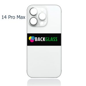 Back Cover Glass for iPhone 14 Pro Max (Big Camera Hole) – Silver