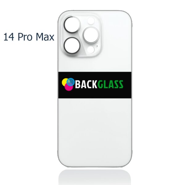 Back Cover Glass for iPhone 14 Pro Max (Big Camera Hole) – Silver