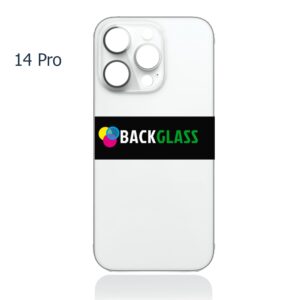 Back Cover Glass for iPhone 14 Pro (Big Camera Hole) – Silver