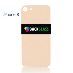 Back Cover Glass for iPhone 8 / SE (2020) (Big Camera Hole) – Gold