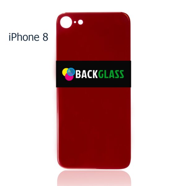 Back Cover Glass for iPhone 8 / SE (2020) (Big Camera Hole) – Red