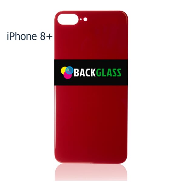 Back Cover Glass for iPhone 8 Plus (Big Camera Hole) – Red