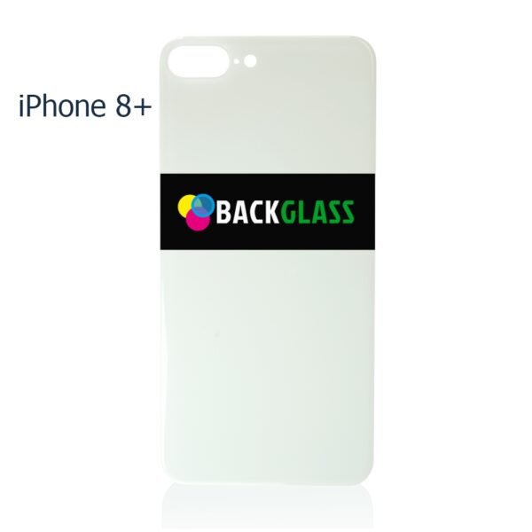 Back Cover Glass for iPhone 8 Plus (Big Camera Hole) – Silver