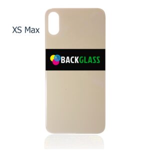 Back Cover Glass for iPhone XS Max (Big Camera Hole) – Gold