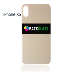Back Cover Glass for iPhone XS (Big Camera Hole) – Gold