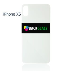 Back Cover Glass for iPhone XS (Big Camera Hole) – Silver