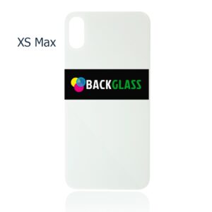 Back Cover Glass for iPhone XS Max (Big Camera Hole) – Silver