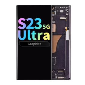 Refurbished OLED Assembly with Frame for Samsung Galaxy S23 Ultra - Graphite