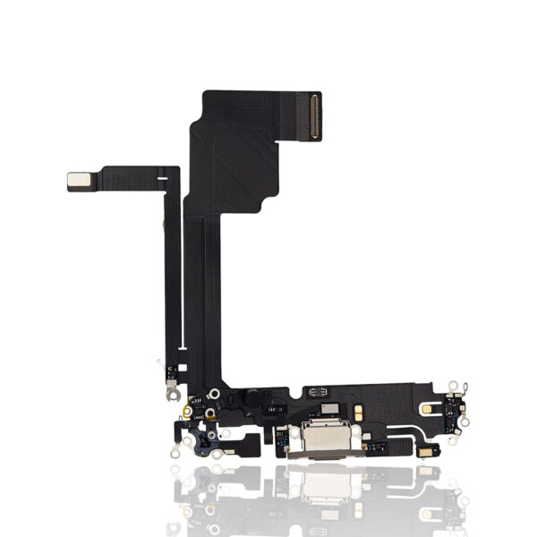 Premium Charging Port Flex Cable for iPhone 15 Pro Max - Natural Titanium
