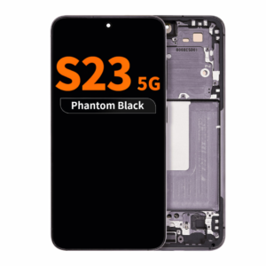 Aftermarket LCD Assembly with Frame for Samsung Galaxy S23 - Phantom Black