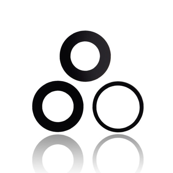Back Camera Lens Glass Only with Adhesive for iPhone 15 Pro (3 pcs Set) (Real Sapphire)