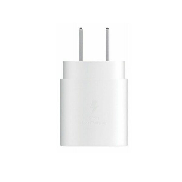 25W USB-C Fast Charging Wall Charger w/ Packaging - White - Image 2