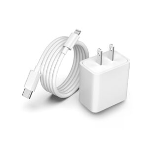 20W USB-C Power Adapter + USB-C to Lightning Cable w/ Packaging (Generic)