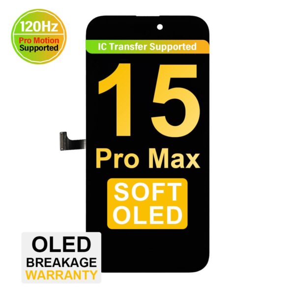 Soft OLED Assembly for iPhone 15 Pro Max (120hz)