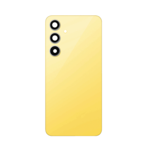Back Cover Glass with Camera Lens and Adhesive for Samsung Galaxy S24 FE - Yellow