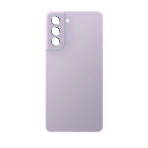 Back Cover Glass with Camera Lens and Adhesive for Samsung Galaxy S21 FE - Lavender