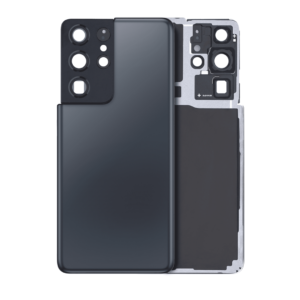 Back Cover Glass with Camera Lens and Adhesive for Samsung Galaxy S21 Ultra - Phantom Navy