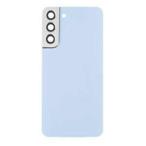 Back Cover Glass with Camera Lens and Adhesive for Samsung Galaxy S22 Plus - Blue