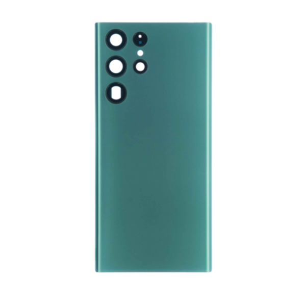 Back Cover Glass with Camera Lens and Adhesive for Samsung Galaxy S22 Ultra - Green